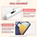  [Bản 2025] Bút cảm ứng Pencil2 Pro Signature cho iPad Pro 11 129 M1 M2 M3 M4 Air 4 5 6 Mini 7 Gen 8 9 10 11 by MèoBer 