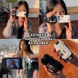  [Tặng thẻ nhớ] Máy quay số cầm tay digital handy camera - quay chụp kĩ thuật số VHS 48MP, màn hình lật phong cách Y2K 