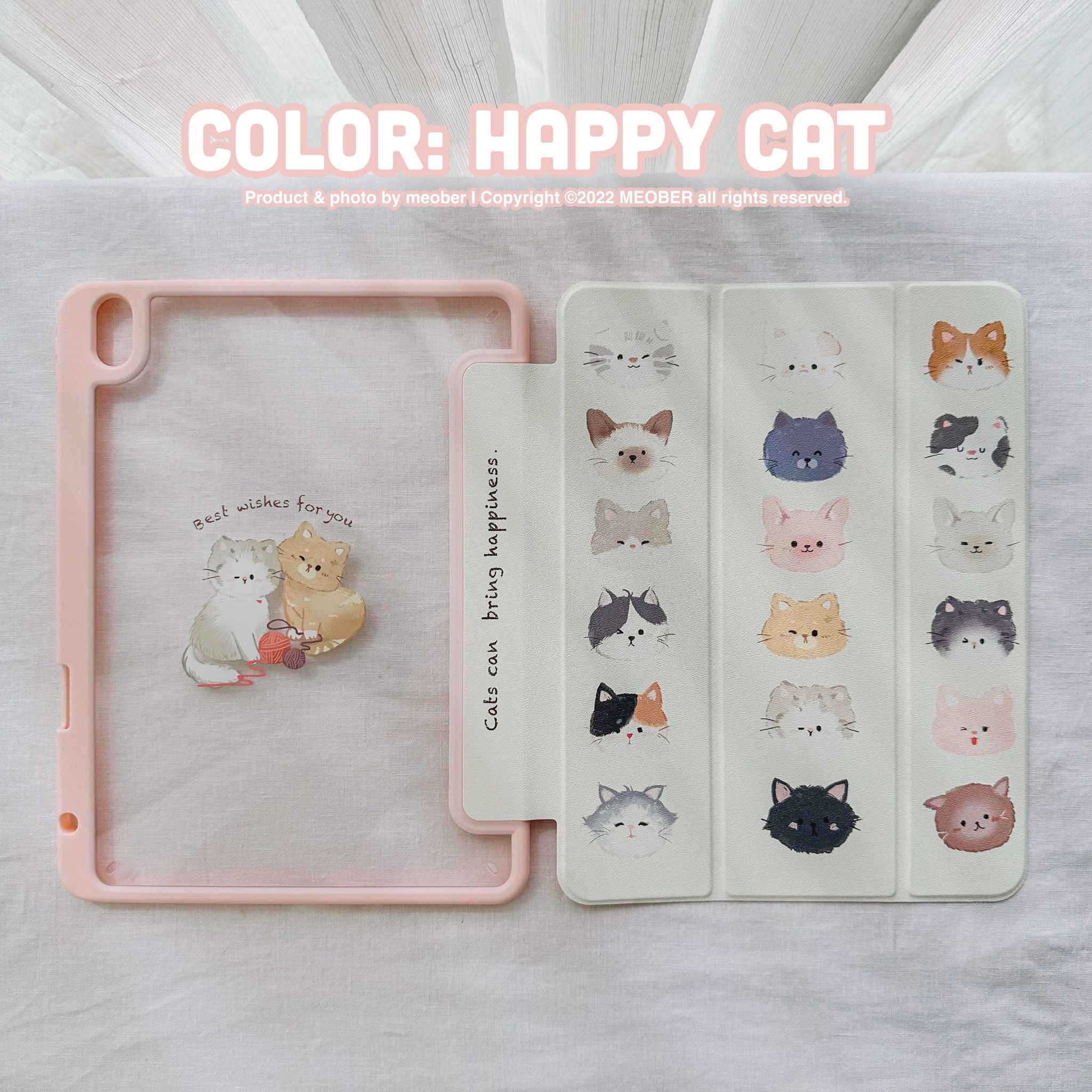  [Premium] Bao da cover iPad Cute Acrylic, phối màu pastel, in 3D hoạ tiết nổi & chống ố Cover iPad Gen 7 8 9, Air 4 5 6, Pro 11 12.9 