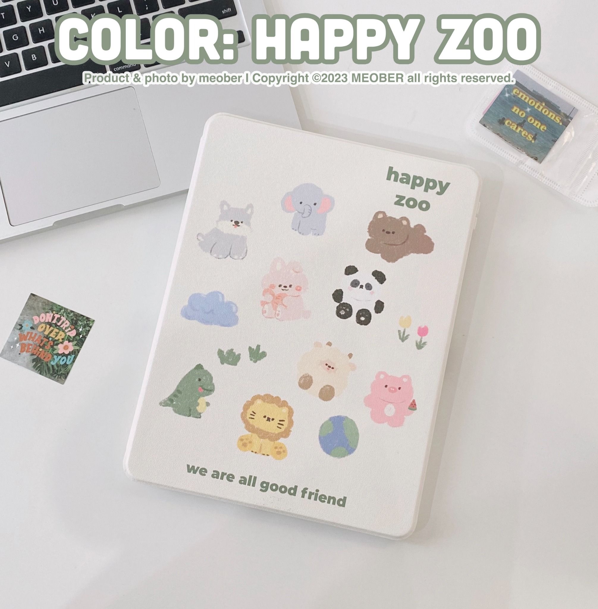  [Premium] Bao da Xoay iPad Cute Acrylic, phối màu pastel, in hoạ tiết & lưng chống ố Cover iPad Gen 7 8 9, Air 4 5 6, Pro 11 12.9 