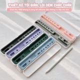  Hộp đựng bút cảm ứng Pencil 1 2, Stylus Pen tối giản, lõi chống sốc silicone pastel, chất liệu vỏ ABS 
