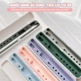  Hộp đựng bút cảm ứng Pencil 1 2, Stylus Pen tối giản, lõi chống sốc silicone pastel, chất liệu vỏ ABS 