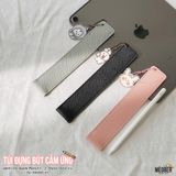  Túi đựng bút cảm ứng dành cho Apple Pencil 1 & 2, Stylus Gen2 - Chất liệu da PU Cao cấp, Tặng kèm keychain cute 