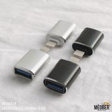  Đầu chuyển đổi OTG Lightning to USB 3.0, nhôm nguyên khối CNC - Silver/Black 