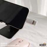  Đầu chuyển đổi OTG Lightning to USB 3.0, nhôm nguyên khối CNC - Silver/Black 