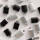  Đầu chuyển đổi OTG Lightning to USB 3.0, nhôm nguyên khối CNC - Silver/Black 