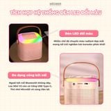  Bộ Loa Bluetooth kèm Micro không dây hát Karaoke Mini V2, loa bluetooth by MèoBer 