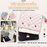  Túi chống sốc Nơ Coquette Ribbon cho iPad & Laptop - Thiết kế tối giản pastel hoạ tiết nơ dễ thương, lót đệm êm ái bảo vệ tối đa by MèoBer 