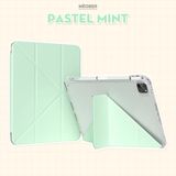  Bao da i Pad Origami khe bút cố định gấp xếp xoay 360 cho Pro 11, Mini 6/7, Air 4/5/6/7, Gen7/8/9/10/11, Pro M4 - lưng viền trong suốt by MèoBer 