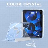  Bao da trong suốt xoay 360 Crystal Case by Meober - Có khe sạc bút, acrylic chống ố, cho iPad Gen 8/9/10 Air 4/5 Pro11 