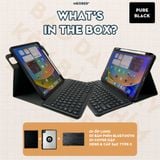  Bao da iPad Xoay kèm bàn phím - Case Keyboard 360 by Meober dành cho Gen 8/9/10 Air4/5/6 Pro11 
