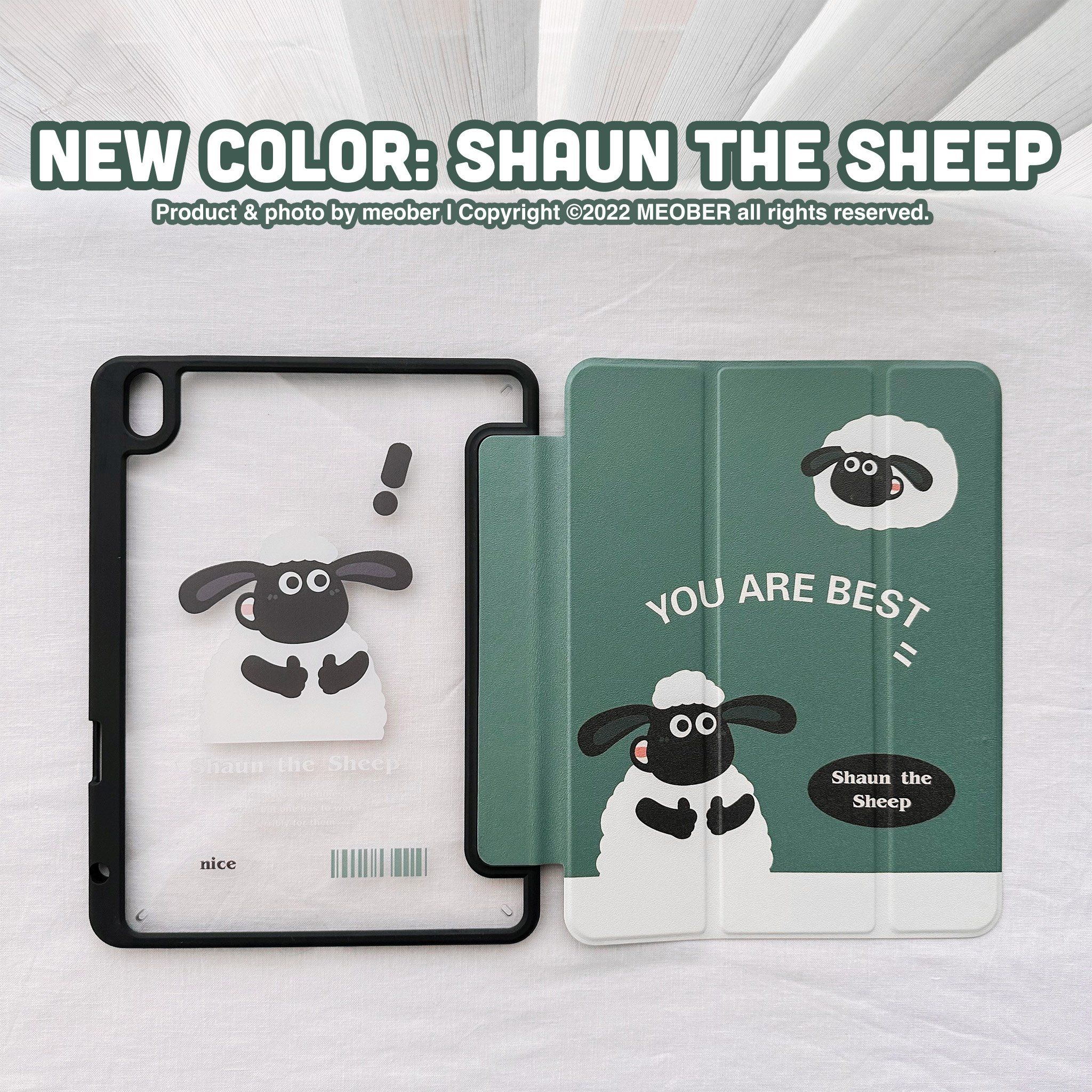  [Premium] Bao da cover iPad Cute Acrylic, phối màu pastel, in 3D hoạ tiết nổi & chống ố Cover iPad Gen 7 8 9, Air 4 5 6, Pro 11 12.9 