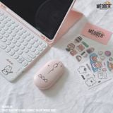  Chuột không dây Bluetooth Silent Mouse Gen2 - Nhỏ Gọn, Tối Giản, Pin Sạc Cao cấp (Black/White/Pink/Mint/Blue) 
