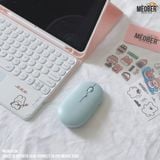  Chuột không dây Bluetooth Silent Mouse Gen2 - Nhỏ Gọn, Tối Giản, Pin Sạc Cao cấp (Black/White/Pink/Mint/Blue) 