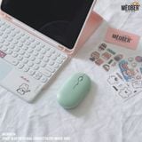  Chuột không dây Bluetooth Silent Mouse Gen2 - Nhỏ Gọn, Tối Giản, Pin Sạc Cao cấp (Black/White/Pink/Mint/Blue) 