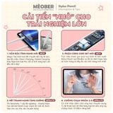  Bút cảm ứng Pencil Gen 2 - Chống chạm nhầm, vẽ nét thanh nét đậm, ghi chú dành cho iPad Pro 11, 12.9, Air 3 4, Gen 7 8, Mini 4 5 