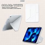  Bao da i Pad Origami gấp xếp xoay 360 cho  Pro 11, Air 4/5/6/7, Gen7/8/9/10/11, Pro M4 - khay bút ẩn, lưng viền trong suốt by MèoBer 