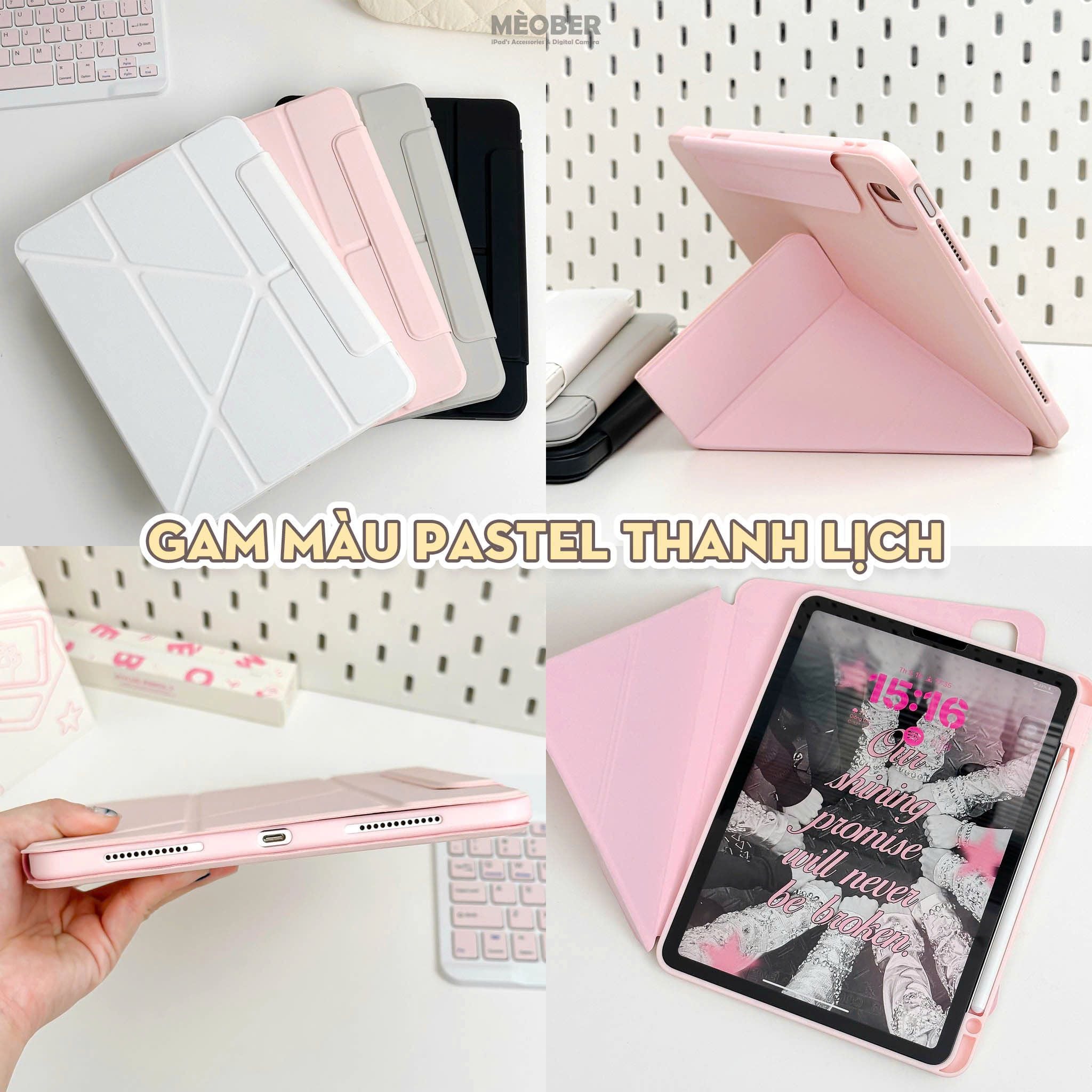  [New 2024] Bao da Nam Châm Xoay x Origami dành cho iPad Gen 7/8/9/10, Air4/5, Pro 11 12.9 - Tháo rời linh hoạt, siêu bảo vệ by MèoBer 