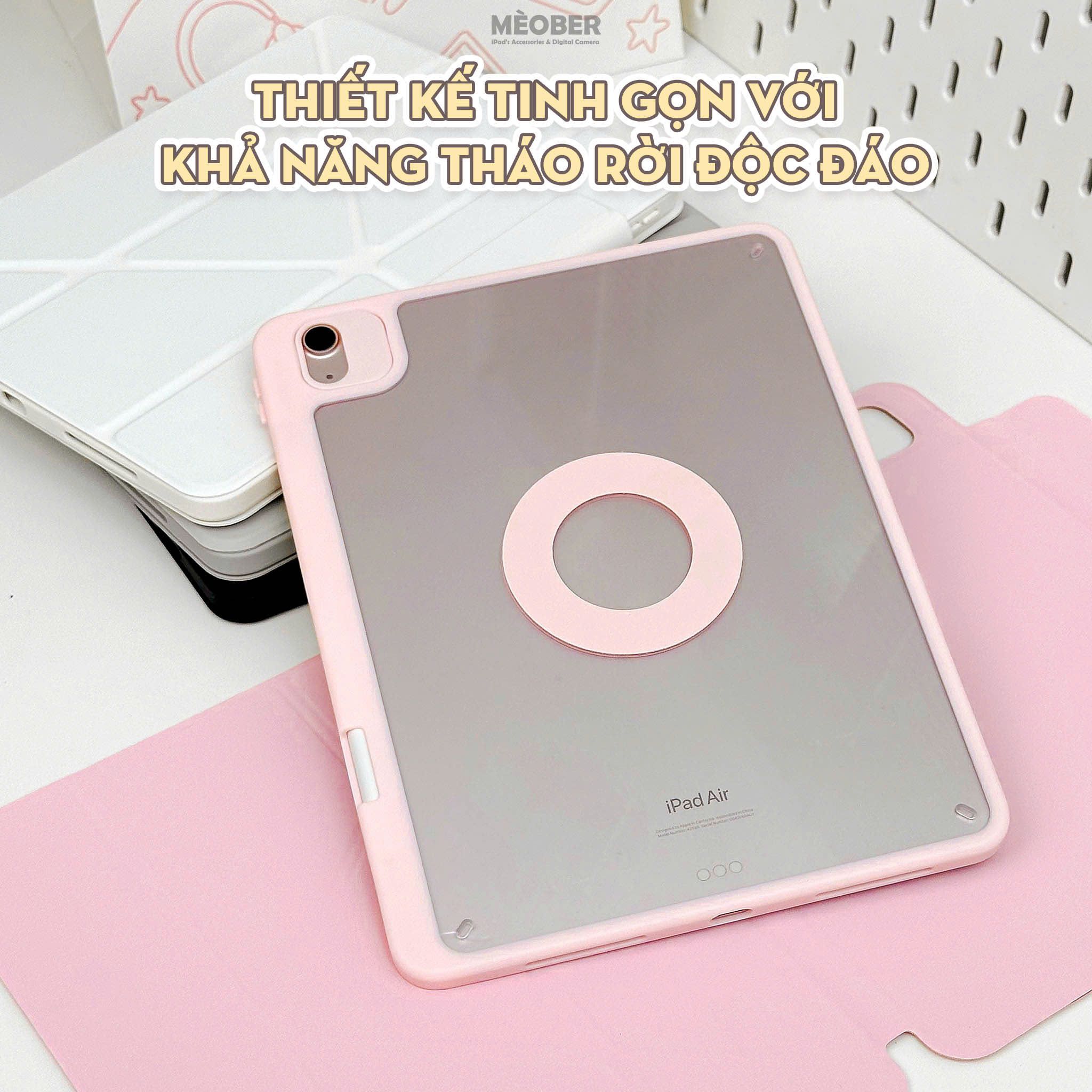  [New 2024] Bao da Nam Châm Xoay x Origami dành cho iPad Gen 7/8/9/10, Air4/5, Pro 11 12.9 - Tháo rời linh hoạt, siêu bảo vệ by MèoBer 
