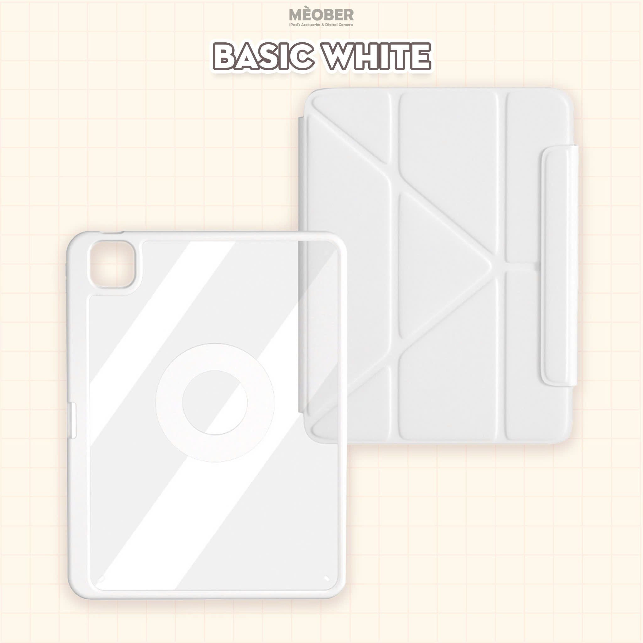  [New 2024] Bao da Nam Châm Xoay x Origami dành cho iPad Gen 7/8/9/10, Air4/5, Pro 11 12.9 - Tháo rời linh hoạt, siêu bảo vệ by MèoBer 