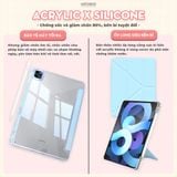  Bao da i Pad Origami khe bút cố định gấp xếp xoay 360 cho Pro 11, Mini 6/7, Air 4/5/6/7, Gen7/8/9/10/11, Pro M4 - lưng viền trong suốt by MèoBer 