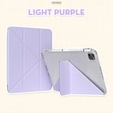  Bao da i Pad Origami khe bút cố định gấp xếp xoay 360 cho Pro 11, Mini 6/7, Air 4/5/6/7, Gen7/8/9/10/11, Pro M4 - lưng viền trong suốt by MèoBer 