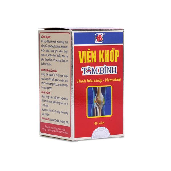 Viên Khớp Tâm Bình/ lọ 60 viên – Phano Pharmacy