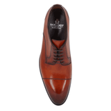  Giày derby da bò nam màu nâu đỏ 