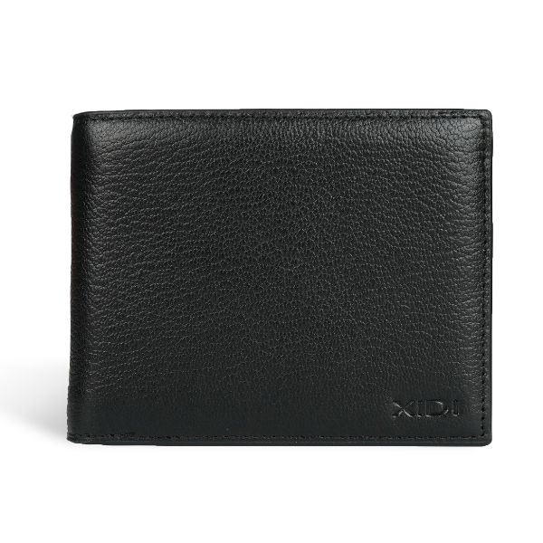  Bóp da nam cao cấp dáng ngang màu đen vân tự nhiên 