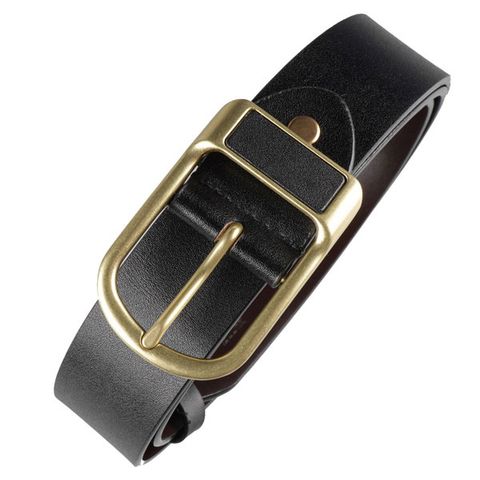  Thắt lưng da bò màu đen 