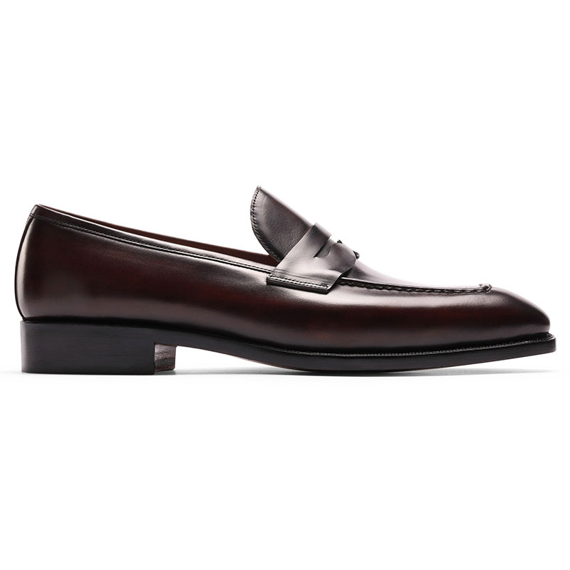  Giày lười da bò màu nâu loafer 