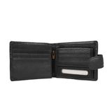  Bóp nam màu đen da bò 13 ngăn 