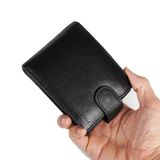  Bóp nam màu đen da bò 13 ngăn 