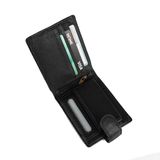  Bóp nam màu đen da bò 13 ngăn 