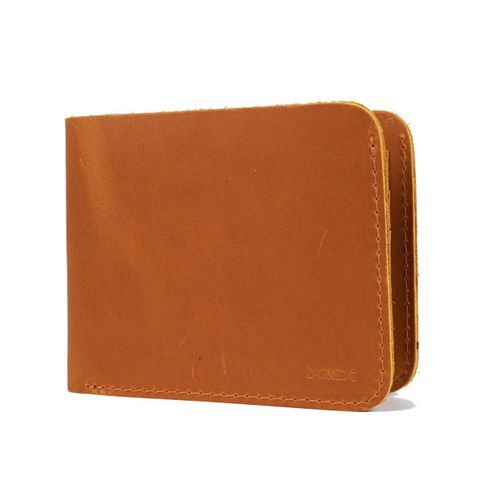  Ví ngang nam da bò màu nâu vàng 