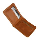  Ví ngang nam da bò màu nâu vàng 