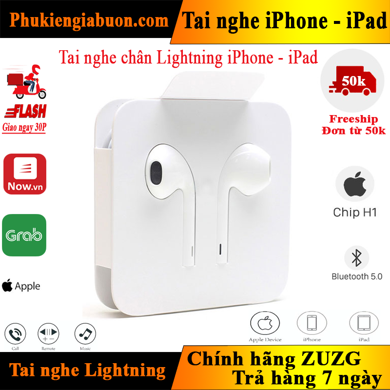 Tai nghe iphone lightning bán buôn sỉ rẻ nhất, đại lý phân phối tai ng –  phukiengiabuon