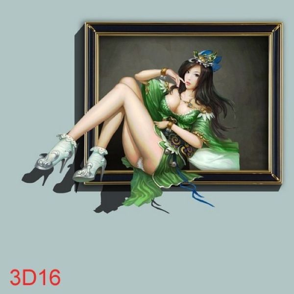 Tranh dán tường 3D giá rẻ - Mã 3D-017