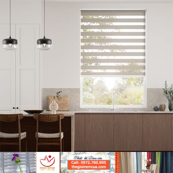 Rèm cầu vồng Hàn Quốc Fineplus (HC Blinds) - Mã Polaris A208