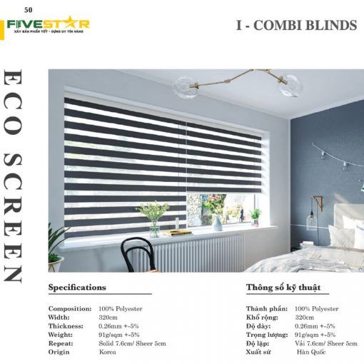 Rèm cầu vồng hãng FIVESTAR – Mã Eco Screen – ĐANG GIẢM GIÁ 30%