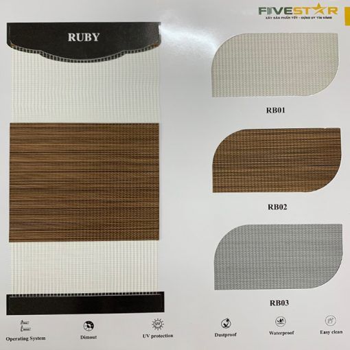 Rèm cầu vồng chống nắng hãng FIVESTAR – Mã RUBY - MD