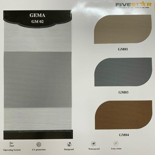 Rèm cầu vồng GIÁ RẺ hãng FIVESTAR – Mã GEMA - MiDa