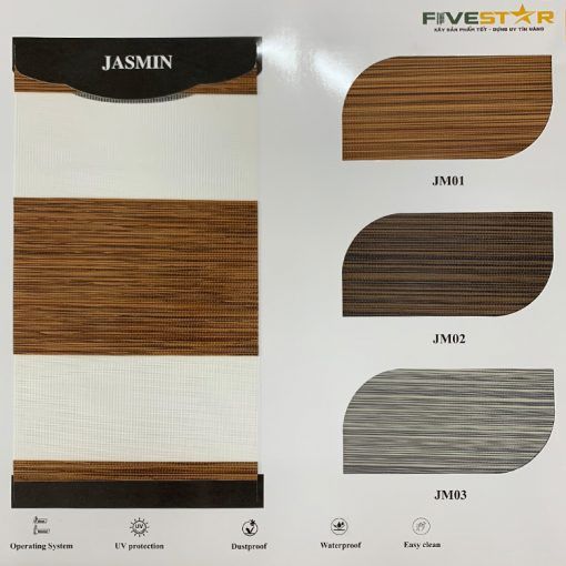 Rèm cầu vồng giá rẻ cản nắng tốt hãng FIVESTAR – Mã JASMIN - MiDa