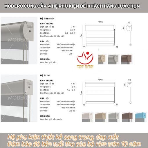 Màn sáo cầu vồng cản nhiệt điều hòa hãng Modero – Mã Stella