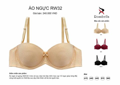 Áo Lót Nữ ROSABELLA Không Gọng RW37