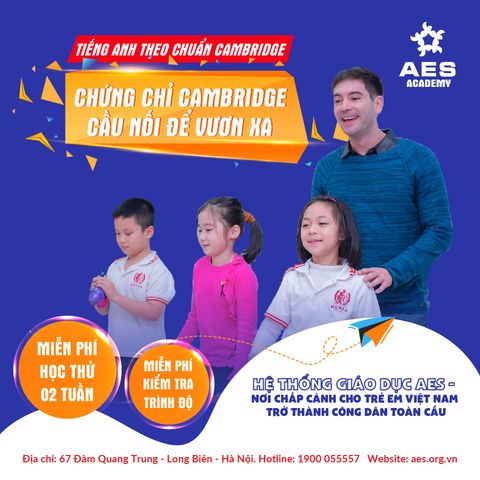 Tiếng Anh AES Cambridge trẻ em