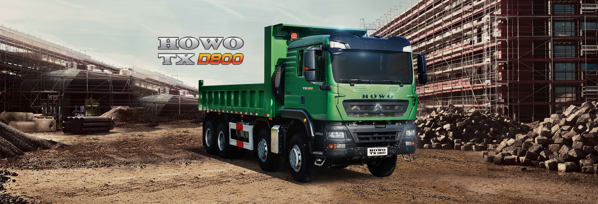  XE BEN HOWO TX D800 – XE BEN HOWO 4 CHÂN 13 TẤN 