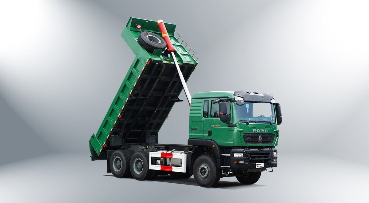  XE BEN HOWO TX D600 – 3 CHÂN THÙNG VUÔNG 9 TẤN 