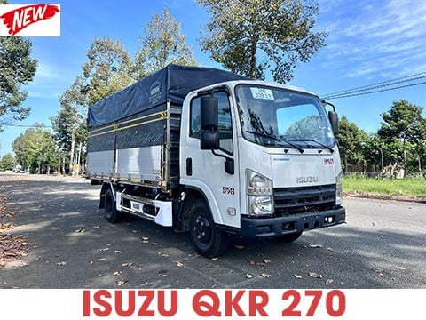  Isuzu QKR 270 Thùng Mui Bạt Bửng Nhôm Đầu Vuông Tải Trọng 2.79 Tấn 