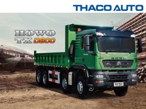 XE BEN HOWO TX D800 – XE BEN HOWO 4 CHÂN 13 TẤN